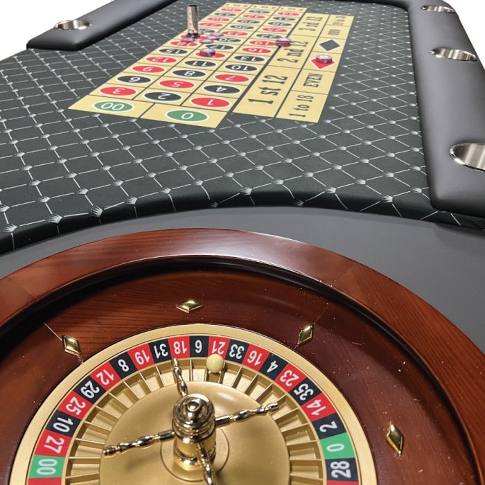 Professional Series Roulette Table with Casino Grade Dye Sub Cloth