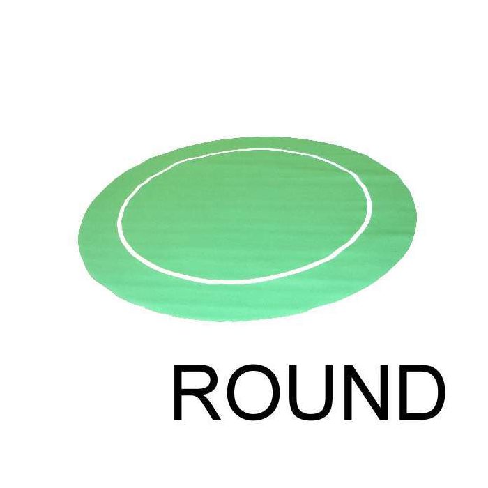 Sure Stick Rubber Table Top - Green Round
