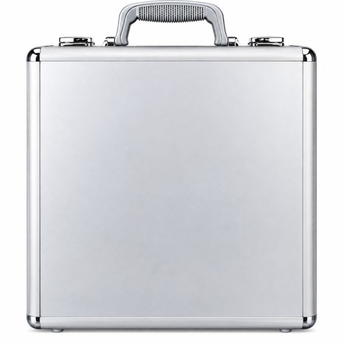500 Count Aluminum Poker Chip Case, 5 Racks, Lockable Carrying Storage Box
