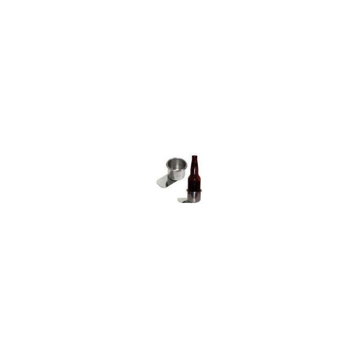 Stainless Steel Slide Under Cup holder for Poker or Blackjack Table Standard Size