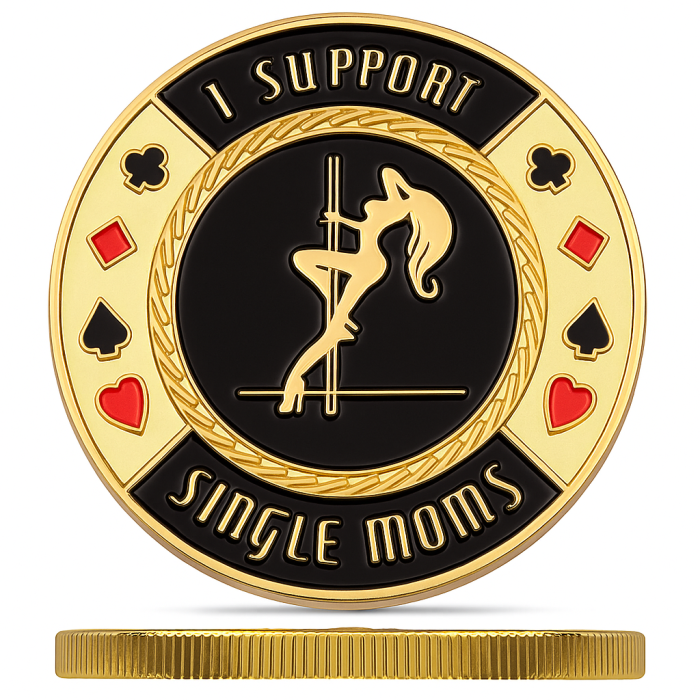 Poker Protector Card Guard Cover in Capsule  I Support Single Moms