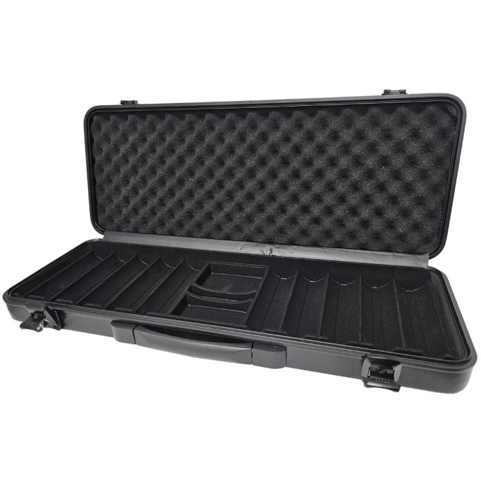 500 capacity : 43 Millimeter Aluminum Poker Casino Chip Case