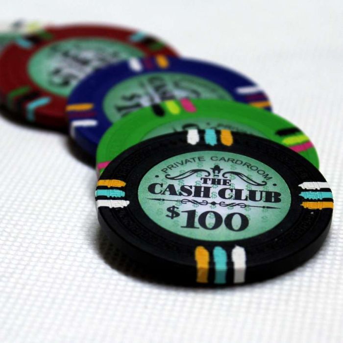 Cash Club 500 Poker Chip Set With Aluminum case