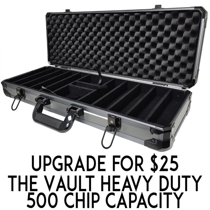 Phoenix Cardroom Clay 500 Poker Chips with Aluminum Case
