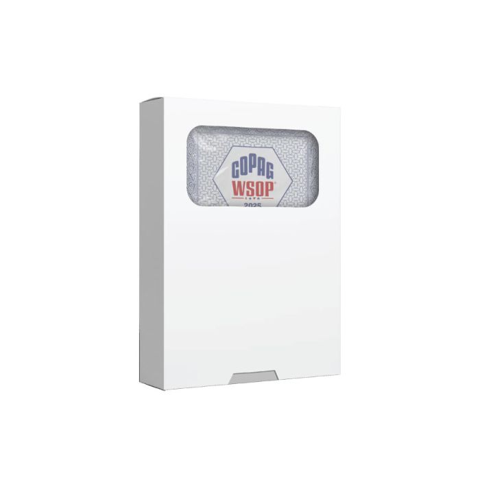 Copag WSOP 2025 Traditional Design Playing Cards – 100% Plastic Bridge Size Regular Index (Blue, Single Deck)