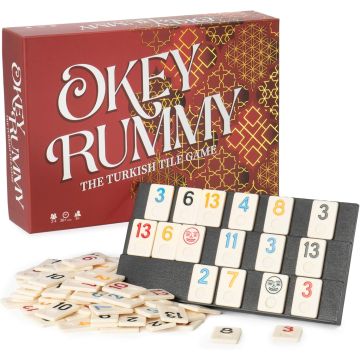 Okey Rummy Rummikub: The Turkish Tile Game - Rummy-Style Draw & Discard Family Board Game