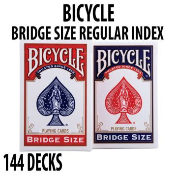 Bicycle BRIDGE SIZE Playing Cards 144 Decks Red & Blue Standard