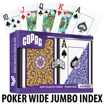 Copag Playing Cards Neoteric Poker Purple/Yellow Jumbo Index