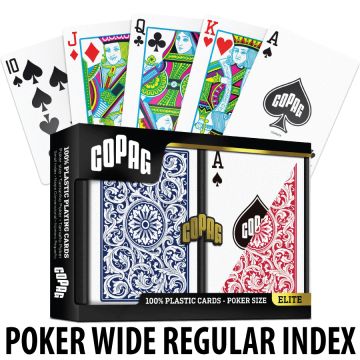 Copag Playing Cards Elite Poker Red/Blue Regular Index