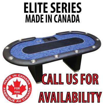 POKER TABLE SPS ELITE - Blue Dealer Table With Box Style Legs