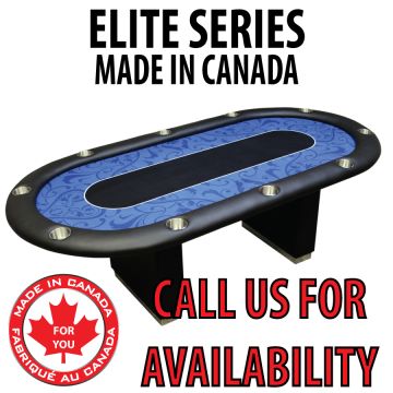 POKER TABLE SPS ELITE - Blue Full Bumper Table With Box Style Legs