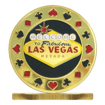 Poker Protector Card Guard Cover in Capsule :  Fabulous Las Vegas