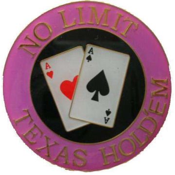 Poker Protector Card Guard Cover : No Limit Texas Holdem Pink