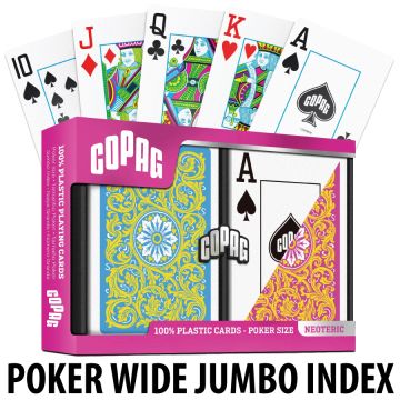 Copag Playing Cards Neoteric Poker Pink/Yellow Jumbo Index