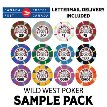 Wild West Poker 14g SAMPLE PACK 12 CHIPS