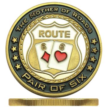 Poker Protector Card Guard Cover in Capsule :  Route 66