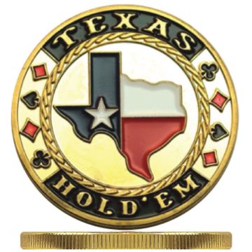 Poker Protector Card Guard Cover in Capsule :  Texas Holdem Map