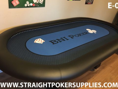 Custom poker table built by Straight Poker Supplies